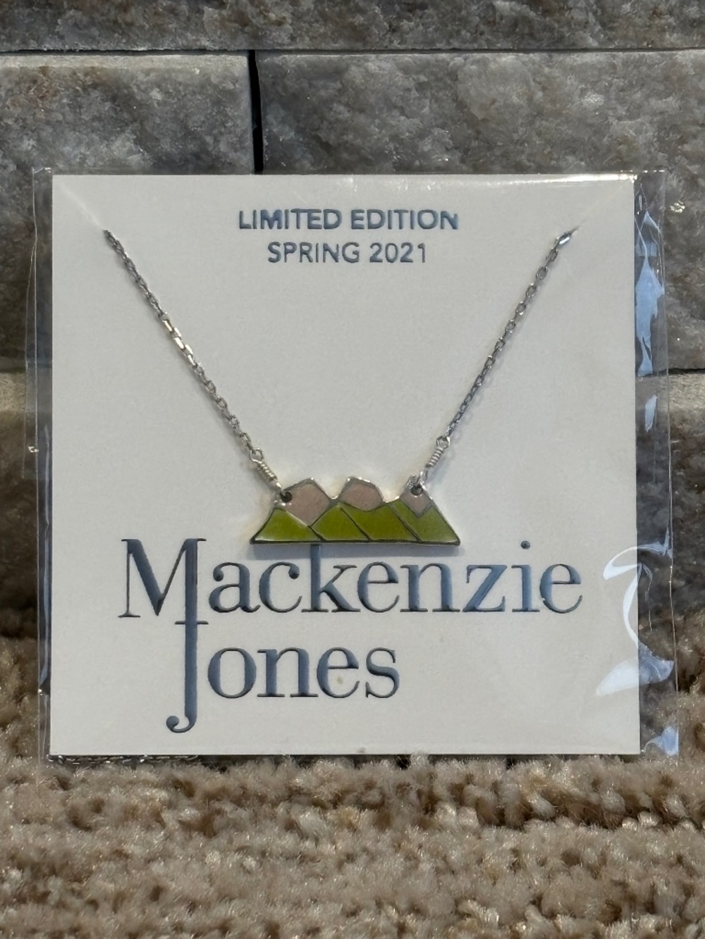Mackenzie Jones Limited Edition Three Sisters Mountain Sterling Silver Necklace